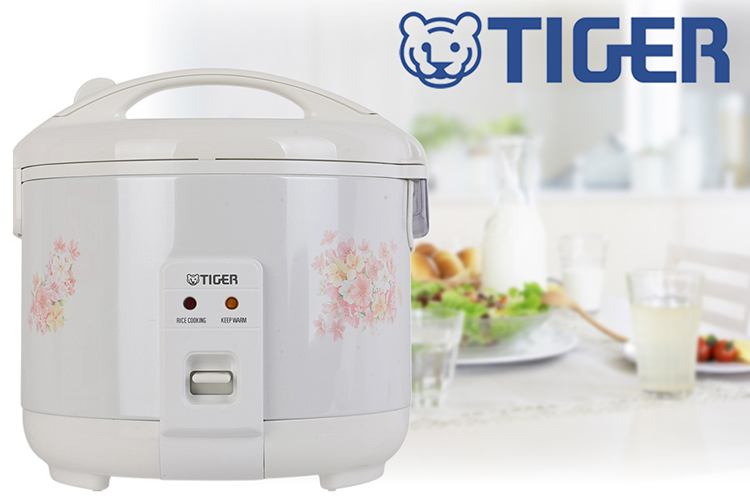 Nồi Cơm Điện Nắp Gài Tiger JNP-1000 - 1L (Trắng) - Hàng chính hãng