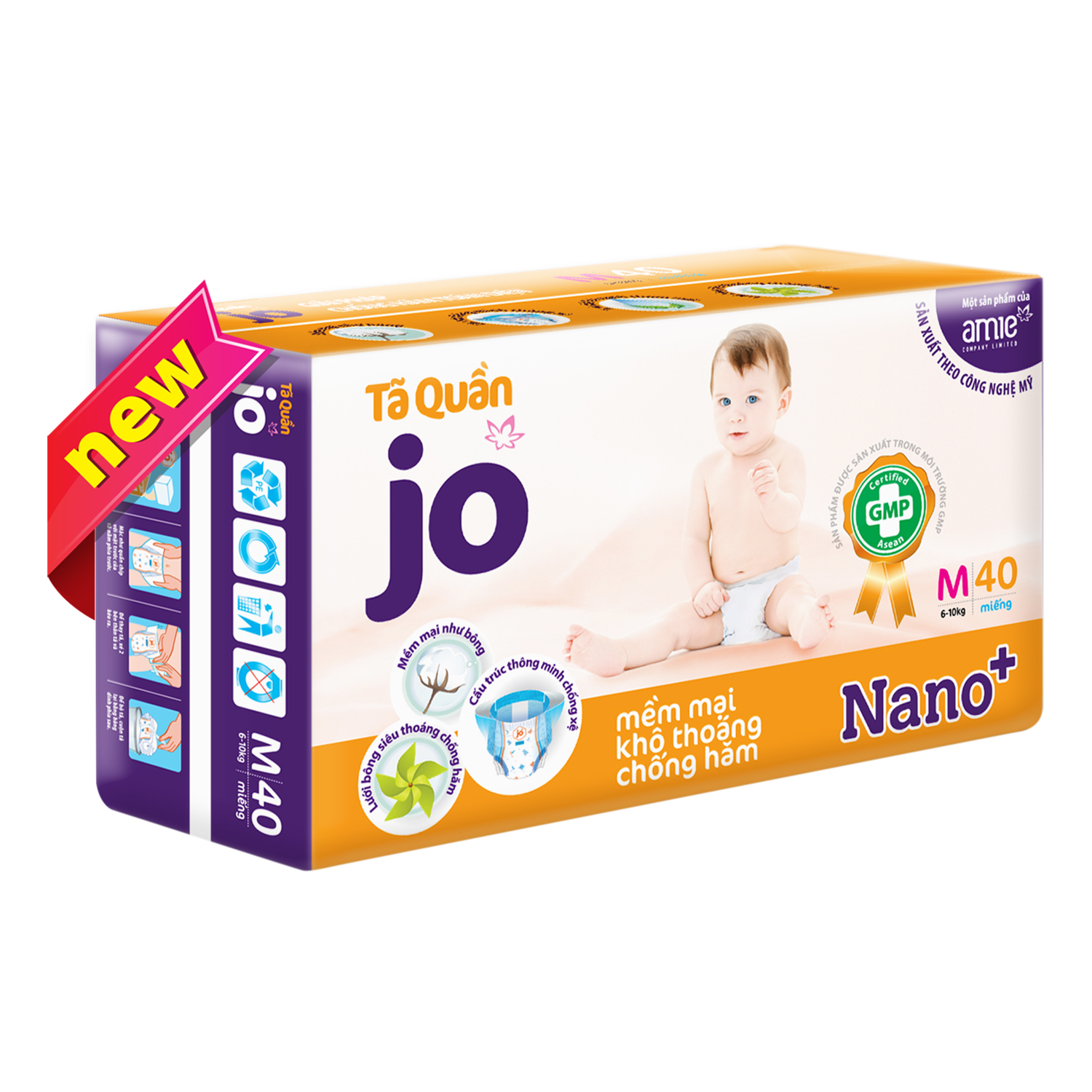 Tã Quần JO M40 (40 Miếng)