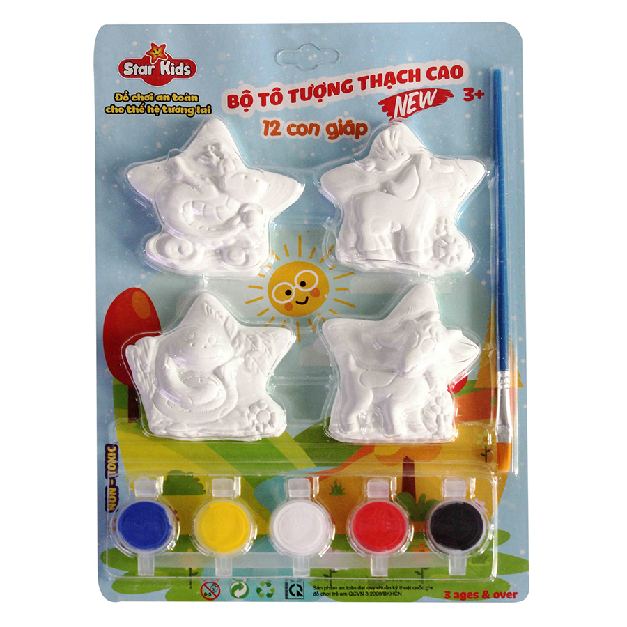 Bộ Tô Tượng Rồng, Rắn, Ngựa, Dê STAR KIDS K - 102/2