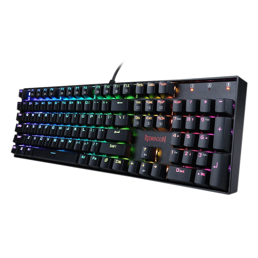 Bàn Phím Cơ Có Dây Redragon Vara K551 RGB Blue Switch Full-size - Hàng Chính Hãng