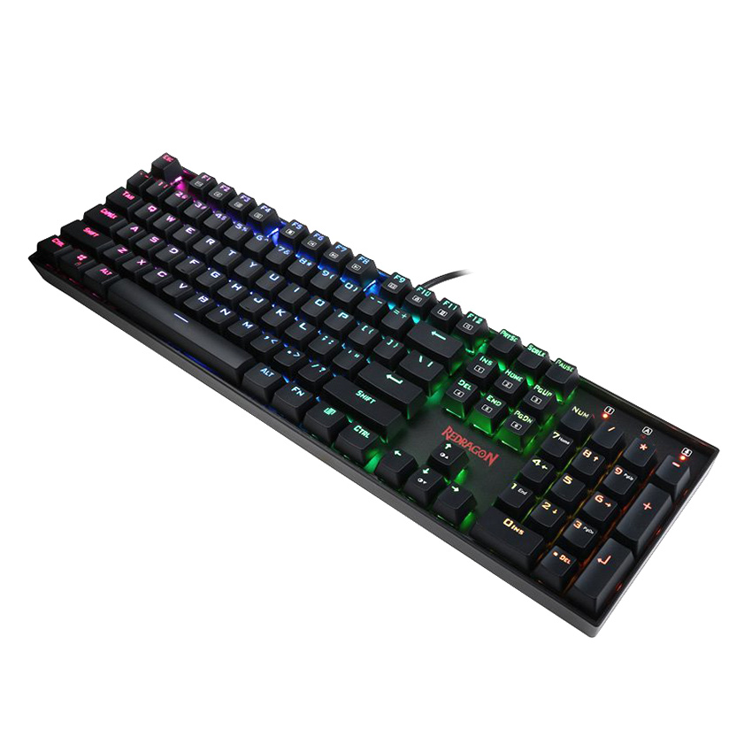 Bàn Phím Cơ Có Dây Redragon Vara K551 RGB Blue Switch Full-size - Hàng Chính Hãng