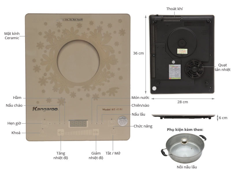 Bếp từ Kangaroo KG419I