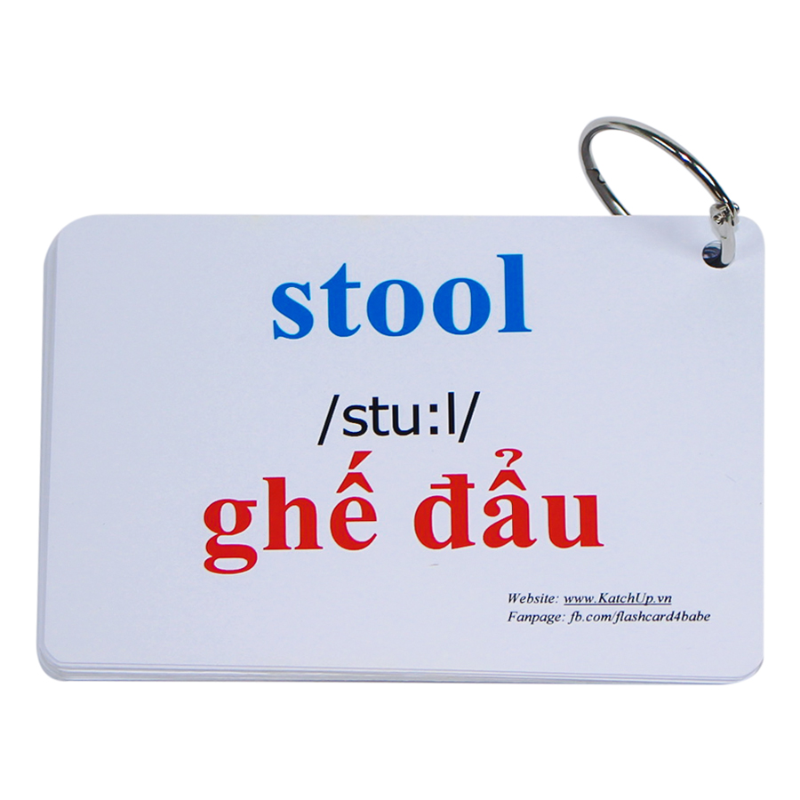 KatchUp Flashcard Tiếng Anh Cho Bé - Đồ Dùng- High Quality