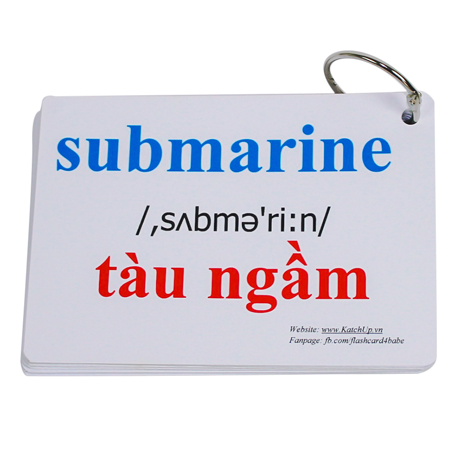 KatchUp Flashcard Tiếng Anh Cho Bé - Phương Tiện Vận Chuyển - High Quality