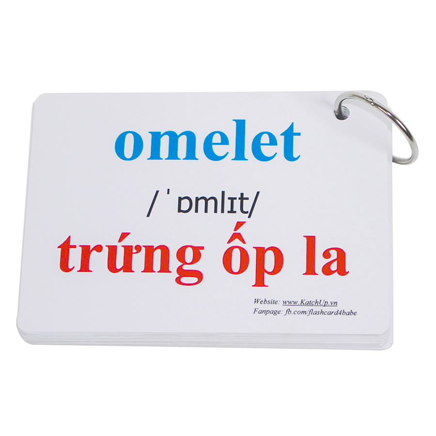 KatchUp Flashcard Tiếng Anh Cho Bé - Thức Ăn - High Quality