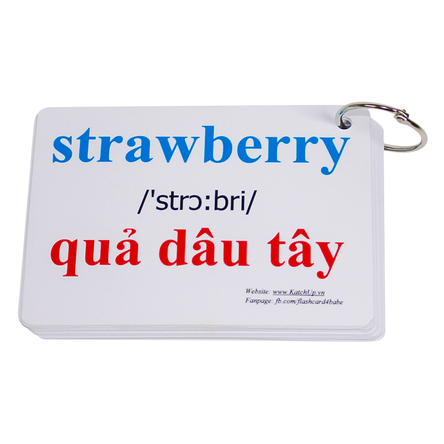 KatchUp Flashcard Tiếng Anh Cho Bé - Trái Cây - High Quality