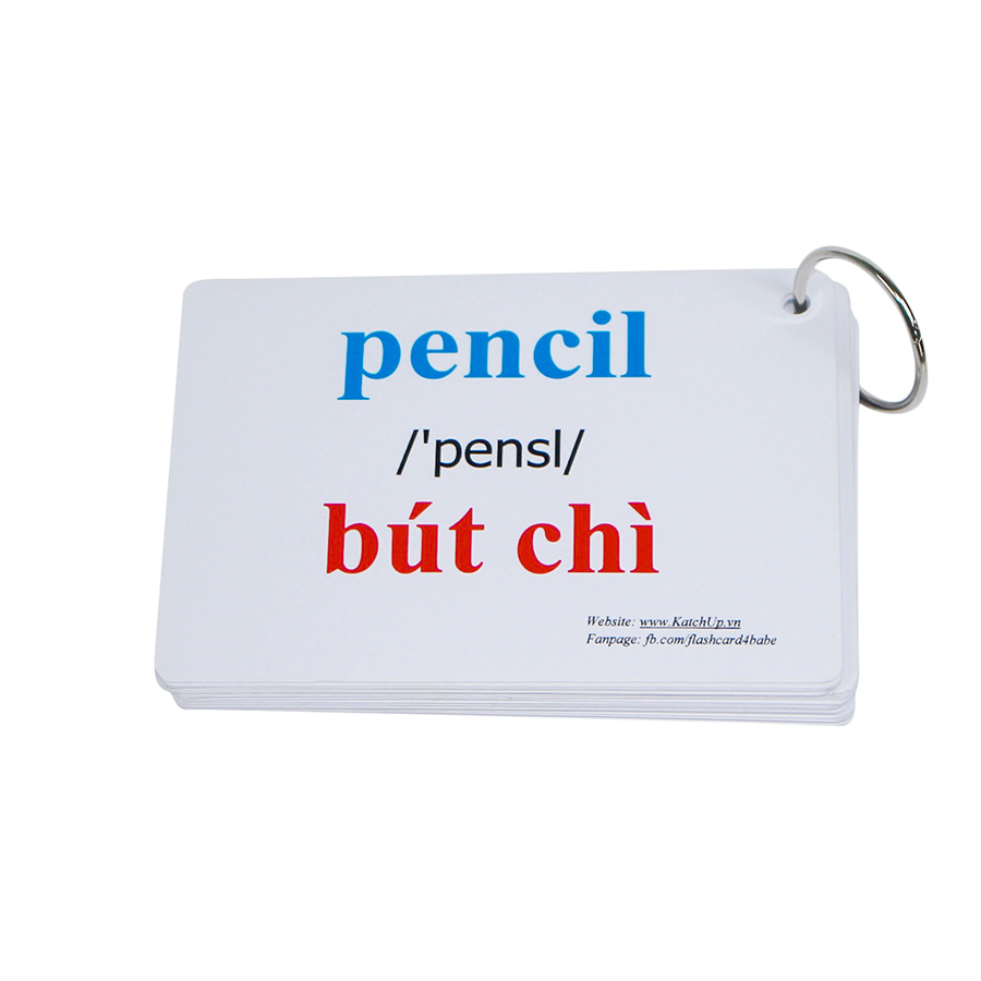 KatchUp Flashcard Tiếng Anh Cho Bé - Trường Học - High Quality