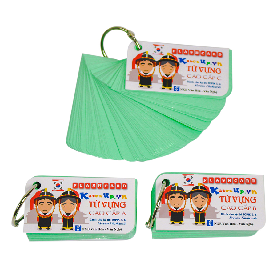 COMBO Trọn Bộ KatchUp Flashcard Tiếng Hàn Sơ Cấp - High Quality