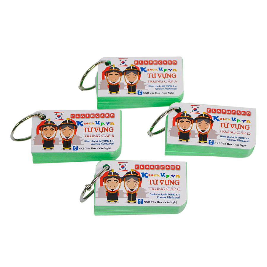 COMBO Trọn Bộ KatchUp Flashcard Tiếng Hàn Trung Cấp - High Quality