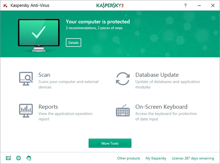 Hình ảnh Kaspersky Anti Virus Cho 1 Máy Tính - KAV1U - Hàng chính hãng