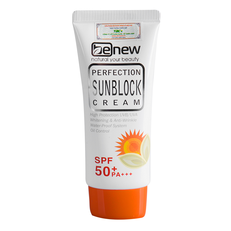 Kem Chống Nắng Trắng Da Benew Perfection Sunblock Cream SPF 50 PA+++ (50ml)