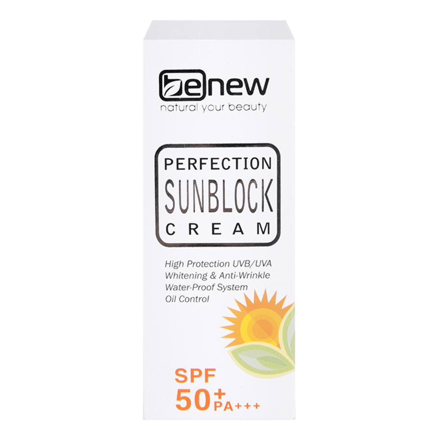 Kem Chống Nắng Trắng Da Benew Perfection Sunblock Cream SPF 50 PA+++ (50ml)