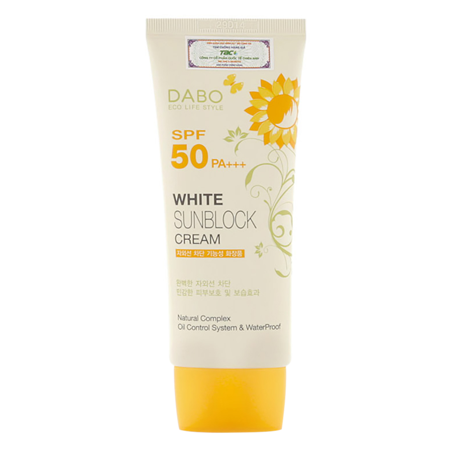 Kem Chống Nắng Dưỡng Da Dabo White Sunblock Cream SPF 50 PA+++ (70ml)