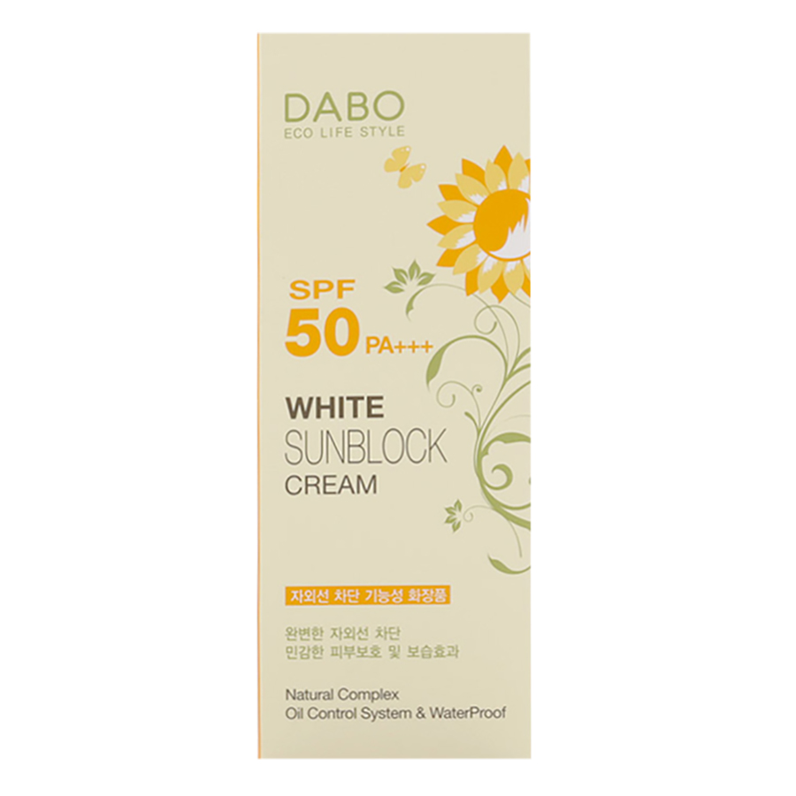 Kem Chống Nắng Dưỡng Da Dabo White Sunblock Cream SPF 50 PA+++ (70ml)