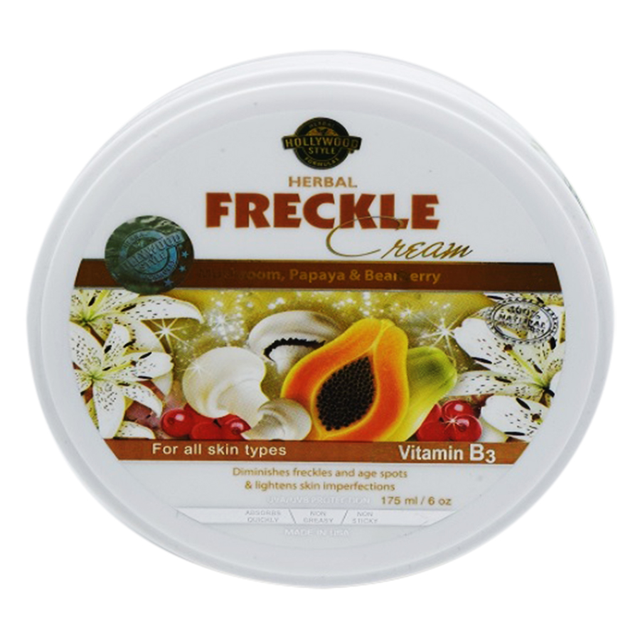 Kem Thảo Mộc Hỗ Trợ Trị Tàn Nhang Hollywood Style Herbal Freckle Cream (175ml)