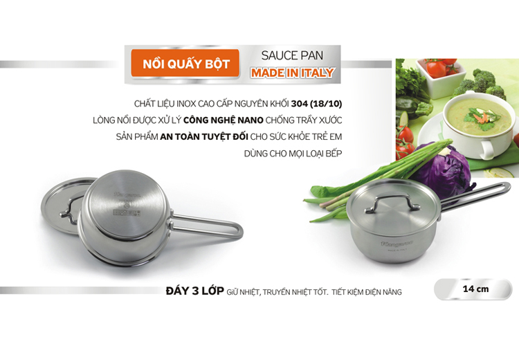 Nồi Quấy Bột Inox Đáy Từ Kangaroo KG177S