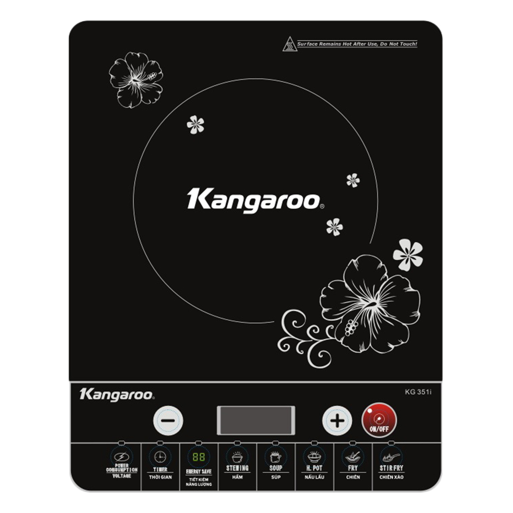 Bếp Điện Từ Kangaroo KG351i - Tặng Kèm Nổi Lẩu - Hàng chính hãng