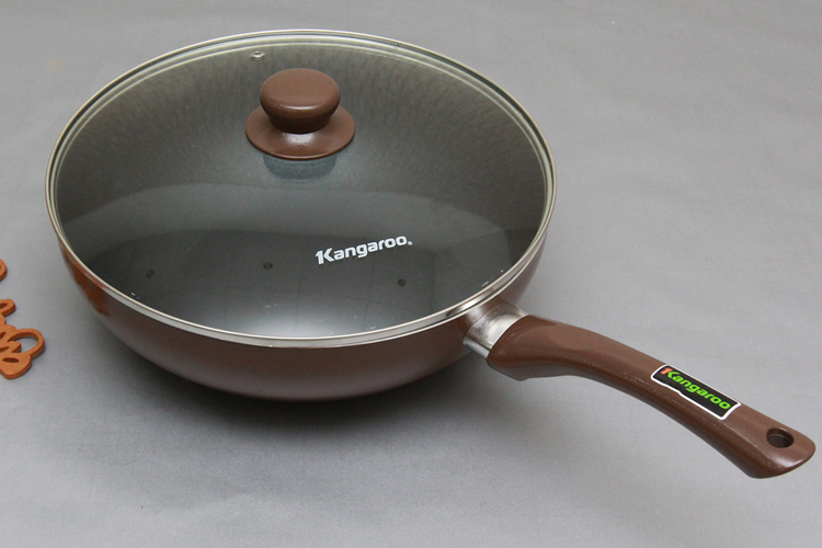 Chảo Chống Dính Vung Kính Kangaroo KG919M