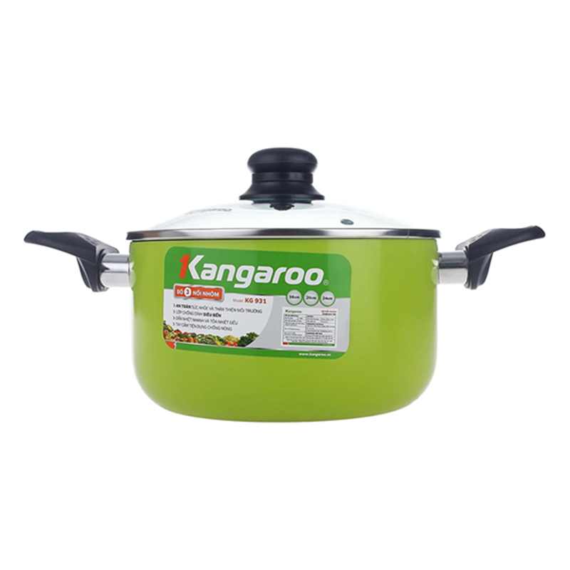 Bộ Nồi Nhôm Sắc Màu Kangaroo KG931