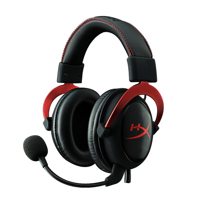 Tai Nghe Gaming Kingston HyperX Cloud II 7.1 Surround KHX-HSCP-RD  - Đỏ - Đen - Hàng Chính Hãng