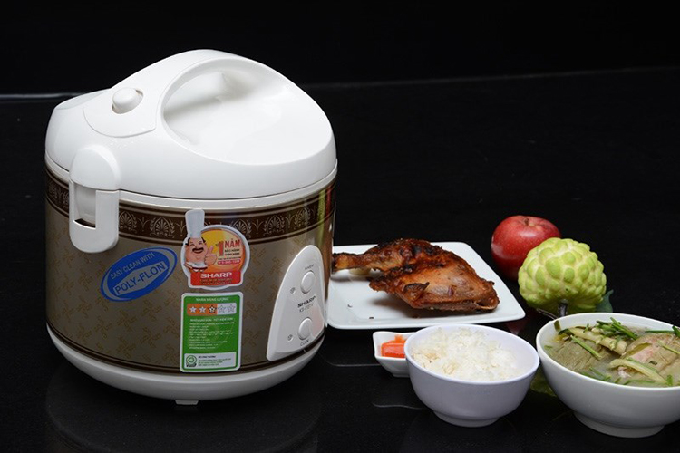Nồi Cơm Điện Nắp Gài Sharp KS-11ETV RB - Hàng chính hãng