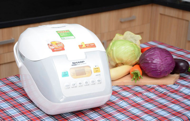 Nồi Cơm Điện Tử Sharp KS-COM18V-W - Hàng chính hãng