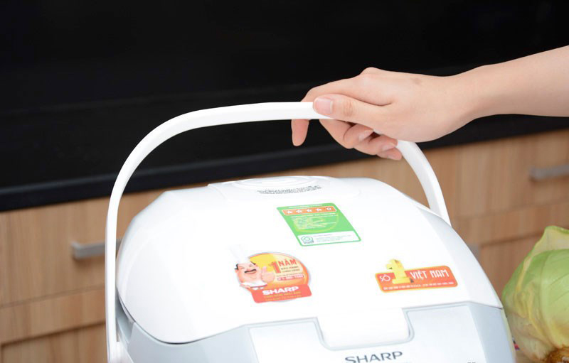 Nồi Cơm Điện Tử Sharp KS-COM18V-W - Hàng chính hãng