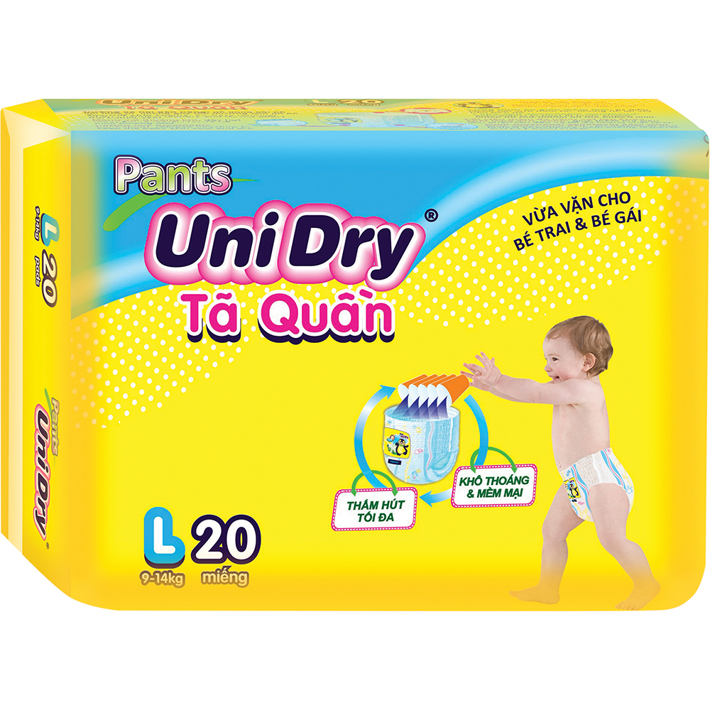 Tã Quần UniDry L20 (20 Miếng)