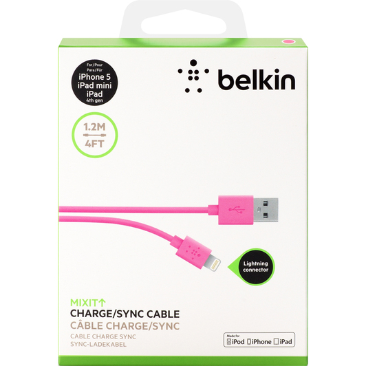 Dây Cáp Sạc Lightning Cho iPhone Belkin F8J023BT04 1.2m - Hàng Chính Hãng