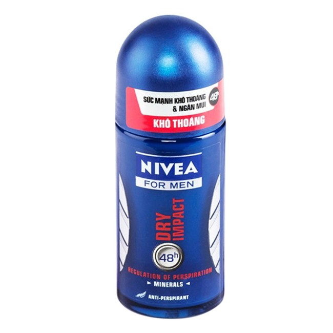 Lăn Khử Mùi Nam Khô Thoáng Dry Impack Nivea 50ml - 81610