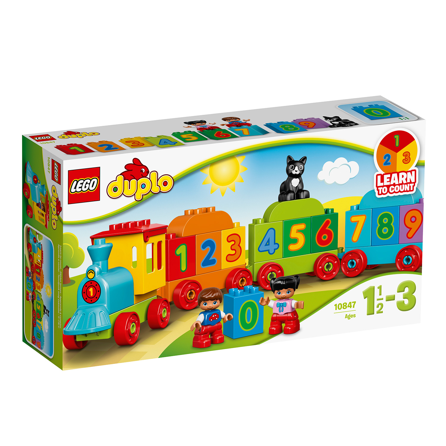 Mô hình Lego Duplo 10847 – Tàu lửa học số mới