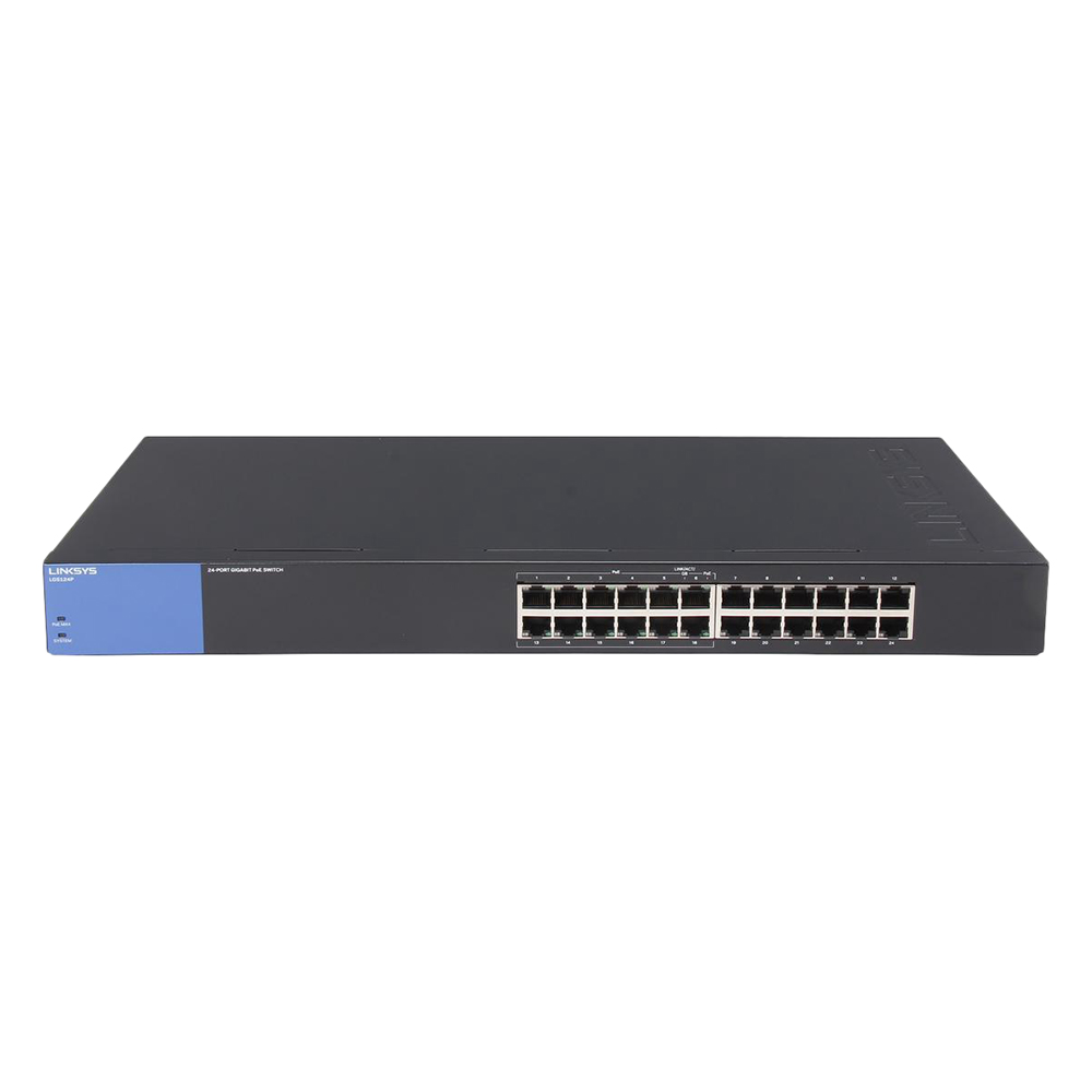 Linksys LGS124P - Unmanaged Switch PoE+ - Hàng Chính Hãng