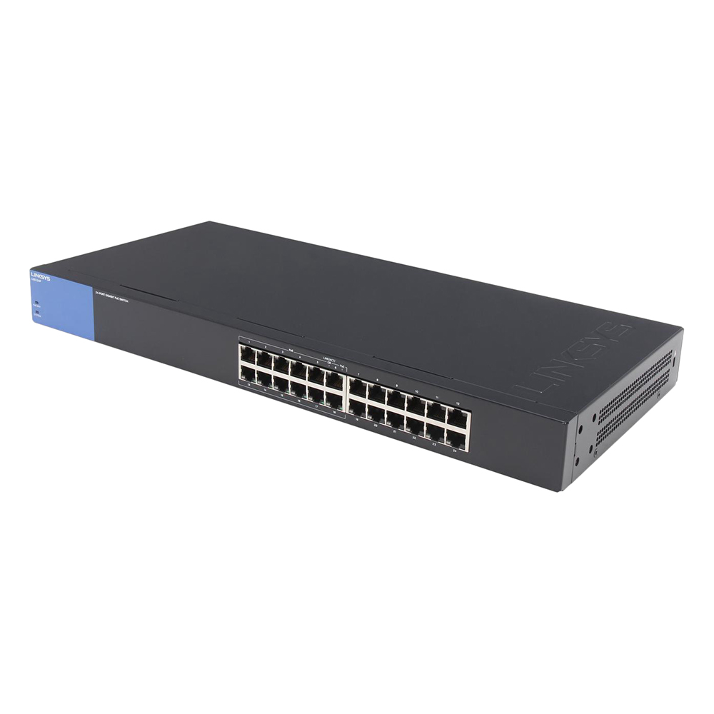 Linksys LGS124P - Unmanaged Switch PoE+ - Hàng Chính Hãng