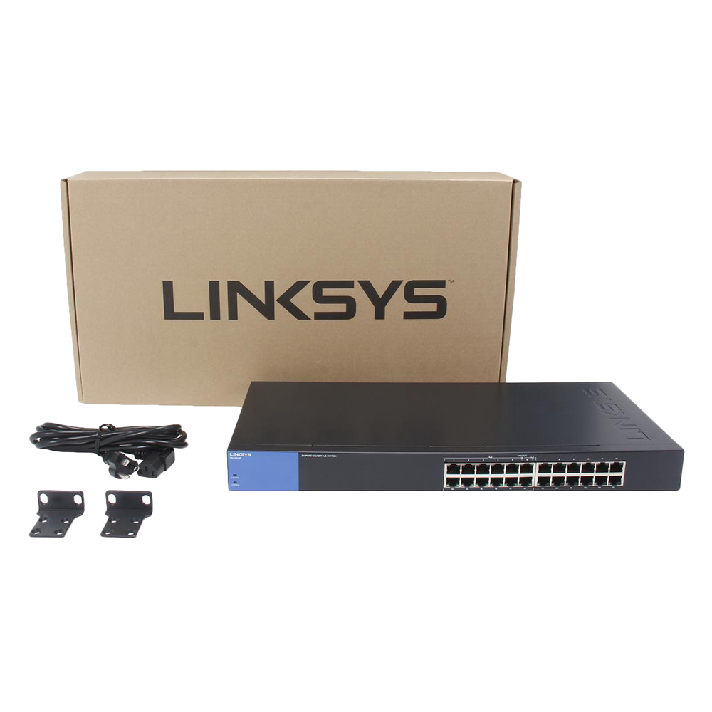 Linksys LGS124P - Unmanaged Switch PoE+ - Hàng Chính Hãng