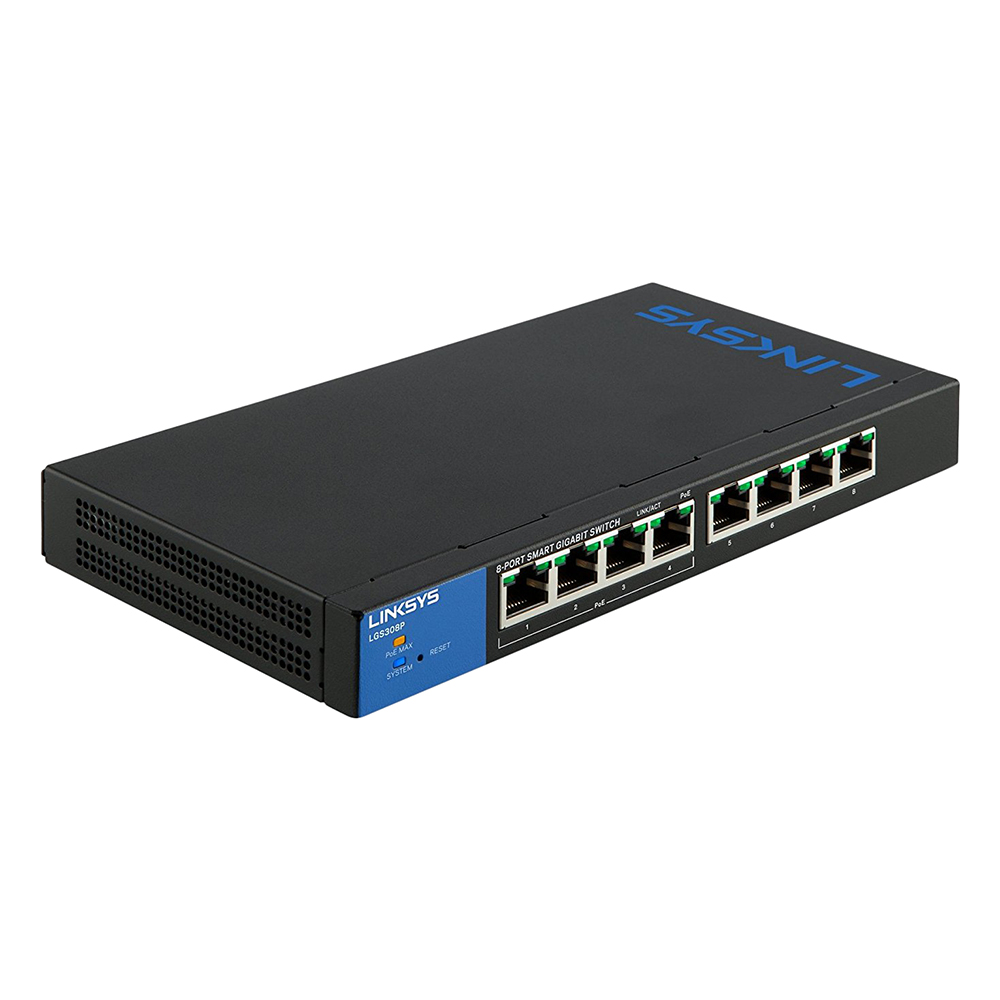 Linksys LGS308P - Smart Gigabit PoE+ - Hàng Chính Hãng