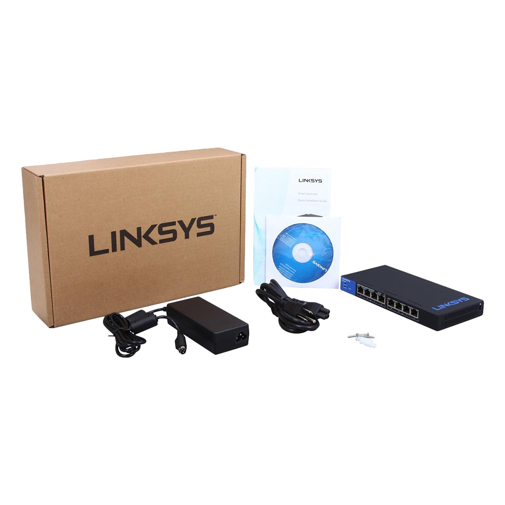 Hình ảnh Linksys LGS308P - Smart Gigabit PoE+ - Hàng Chính Hãng