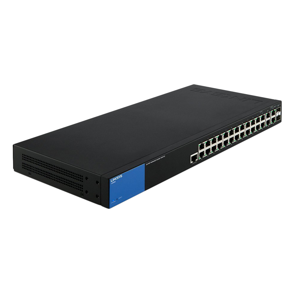 Linksys LGS528 - Managed Gigabit Switches - Hàng Chính Hãng