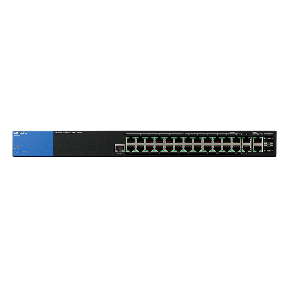 Linksys LGS528P - Managed Gigabit Switches PoE+