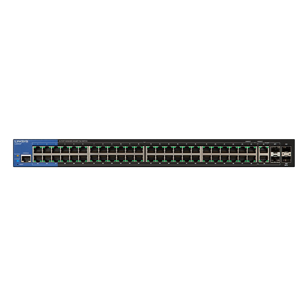Thiết bị chia mạng Switch Linksys LGS552P