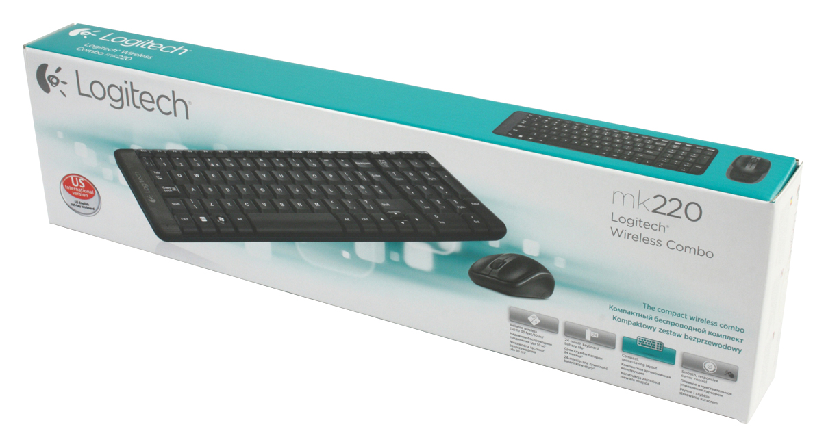 Bộ Bàn Phím Và Chuột Logitech MK220 Không Dây - Hàng chính hãng