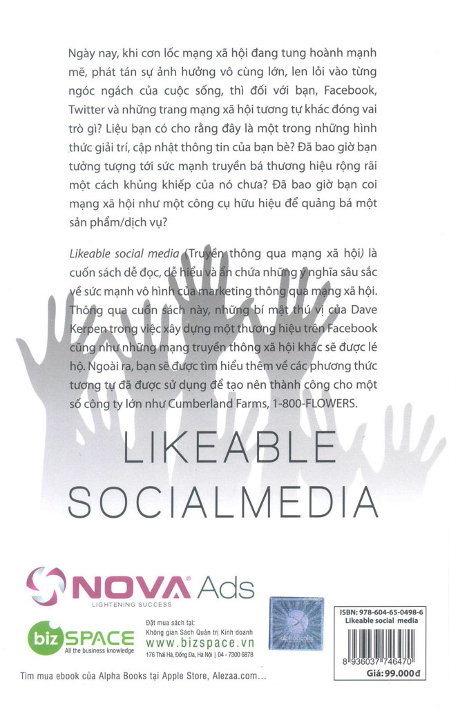 Sách Likeable Social Media - Bí Quyết Làm Hài Lòng Khách Hàng, Tạo Dựng Thương Hiệu Thông Qua Facebook Và Các Mạng Xã Hội Khác