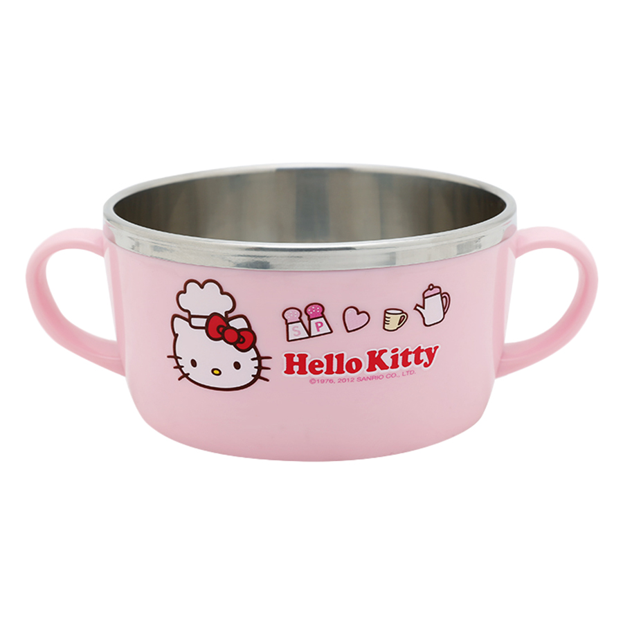 Bát ăn cho bé bằng thép không gỉ Hello Kitty Hello Kitty Lock&Lock LKT475