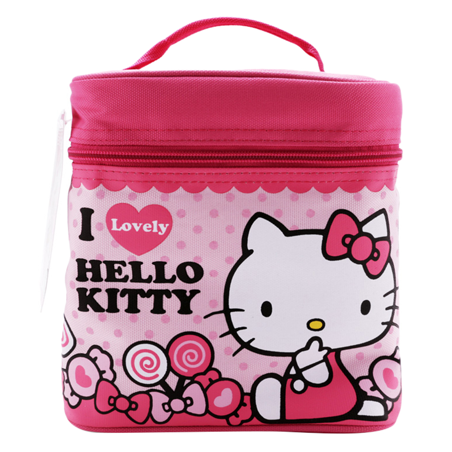 Bộ Hộp Nhựa Đựng Cơm Lock&amp;Lock Hello Kitty LKT741 (170 x 170 x 180 mm)
