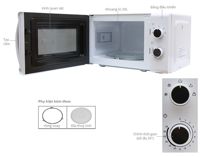 Lò Vi Sóng Electrolux EMM2009W