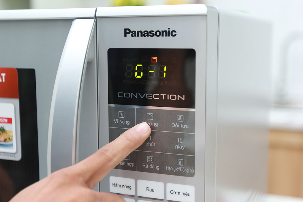 Lò Vi Sóng Điện Tử Có Nướng Panasonic PALM-NN-CT655MYUE - 27L - Hàng chính hãng