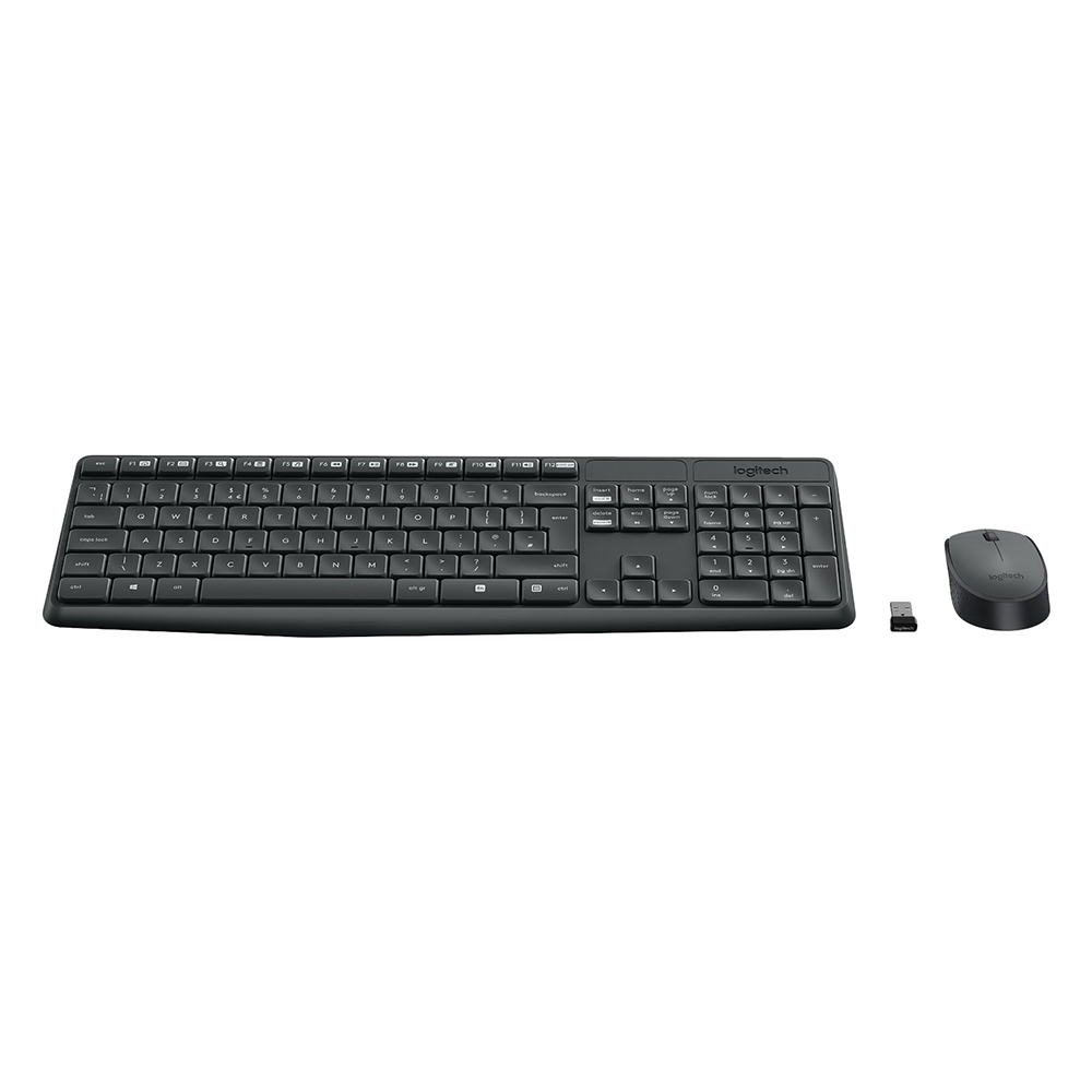 Bộ Bàn Phím Và Chuột Không Dây Logitech MK235 - Hàng chính hãng