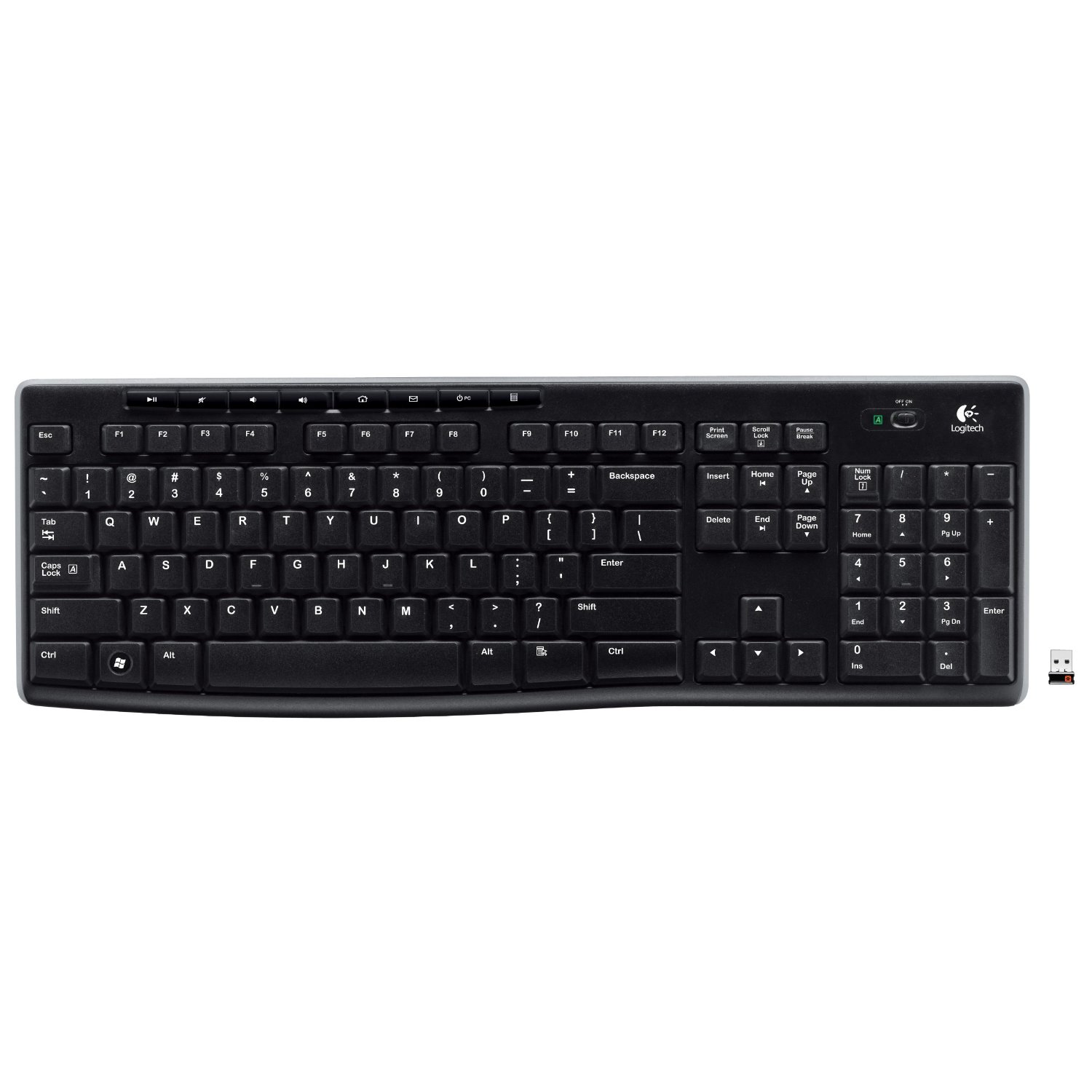 Bàn Phím Không Dây Logitech K270 - Hàng Chính Hãng