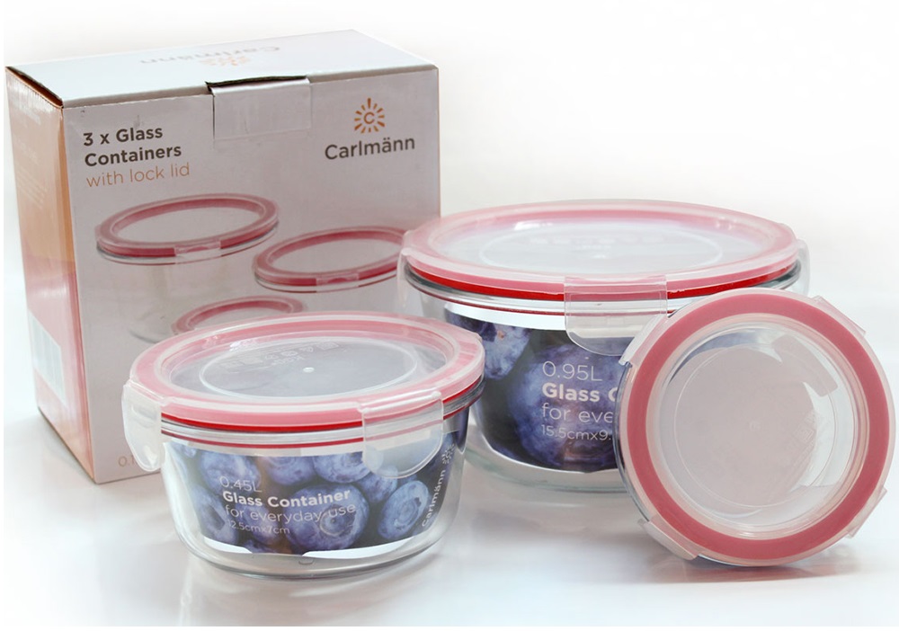 BỘ 3 THỐ THỦY TINH CARLMANN LRD1-2-3