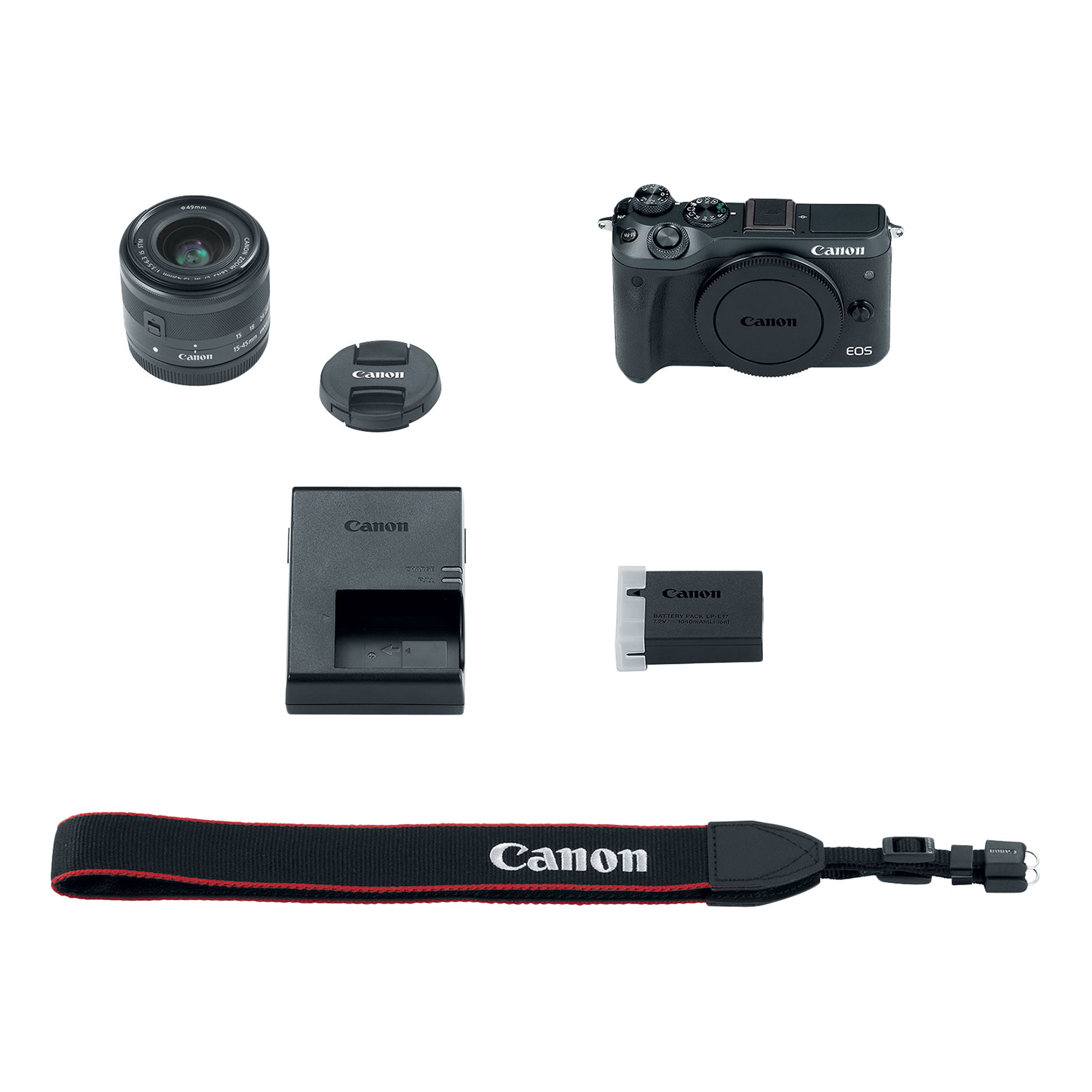 Máy Ảnh Canon M6 KIT EF-M 15-45mm IS STM - Hàng Chính Hãng