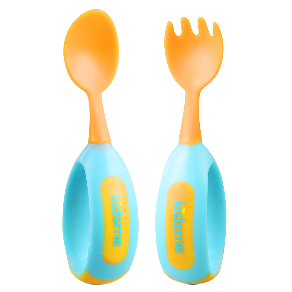 Bộ Nĩa Và Muỗng Tập Ăn Kidsme 9853LA - Tím